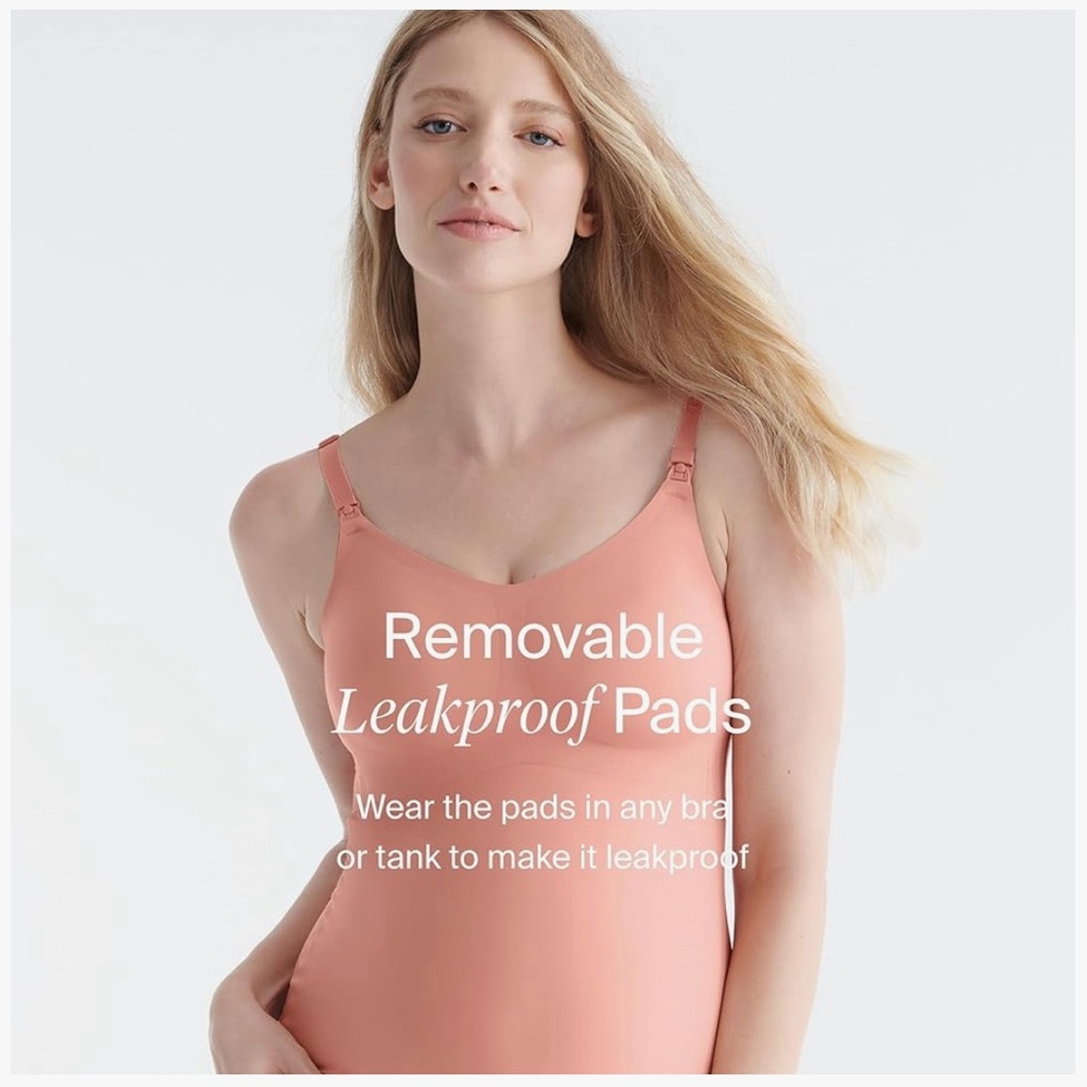 NWOT Medium KNIX Leakproof Nursing Tank in Pink Ginger